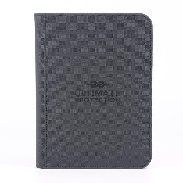 3''X4'' Toploader Premium Binder - 4 Pocket Zip Black