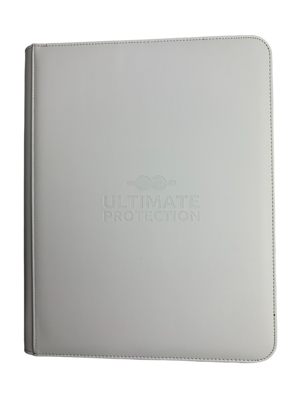 3''X4'' Toploader Binder - 9 Pocket Zip White